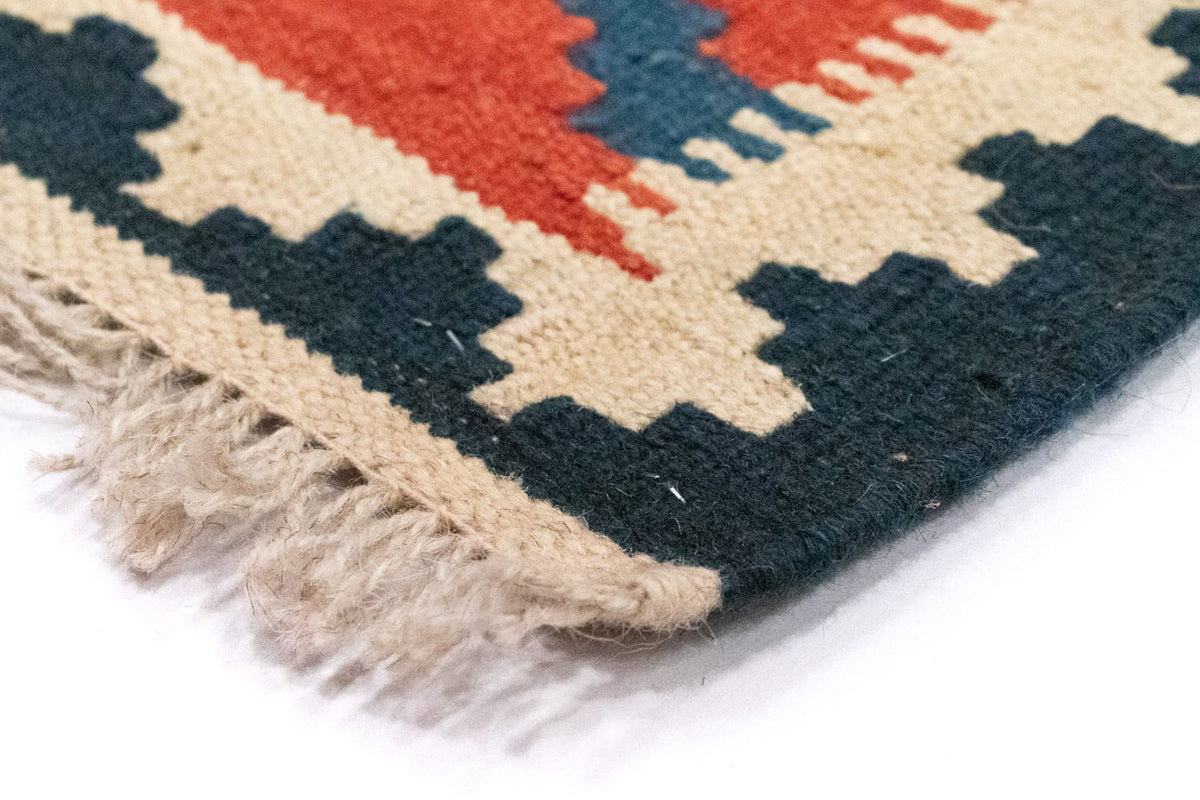 Kelim Carpet - orientalisk matta - 112 x 85 cm - orange