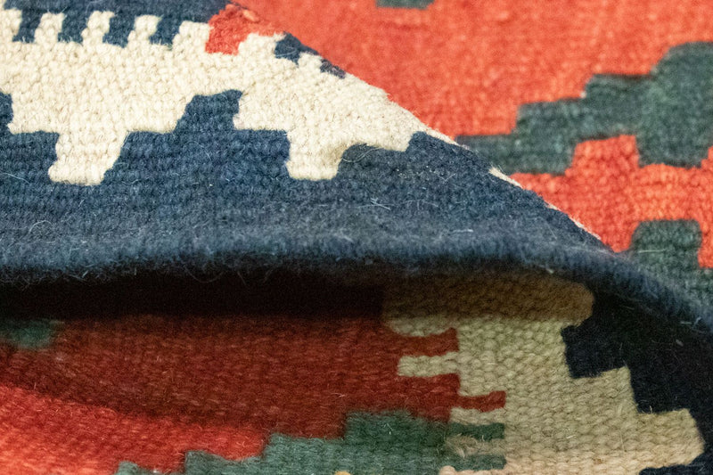 Kelim Carpet - orientalisk matta - 112 x 85 cm - orange