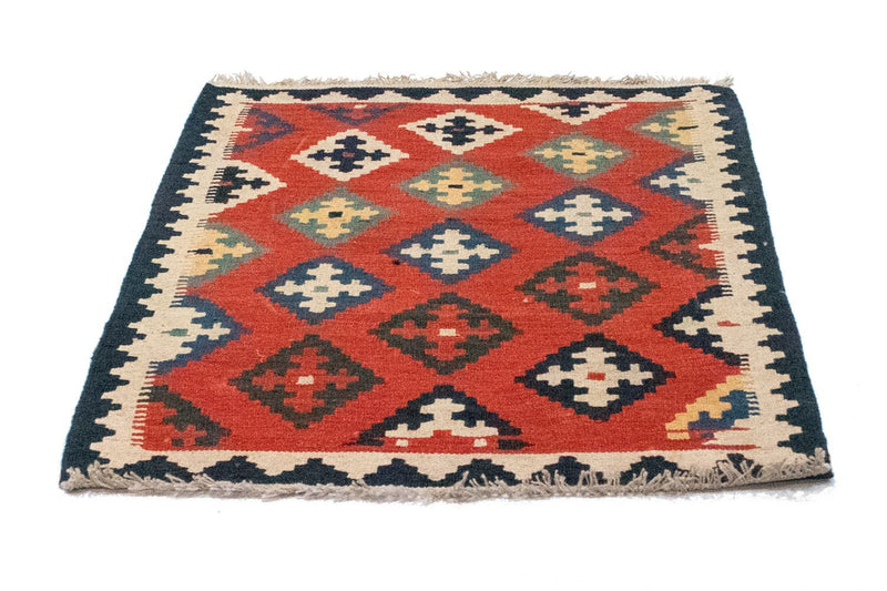 Kelim Carpet - orientalisk matta - 112 x 85 cm - orange