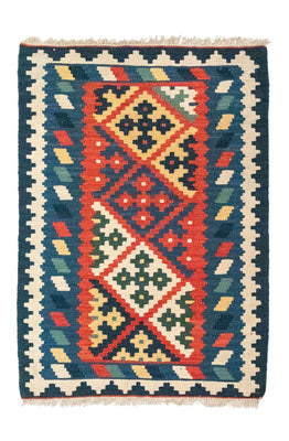 Kelim Carpet - orientalisk matta - 118 x 84 cm - flerfärgad