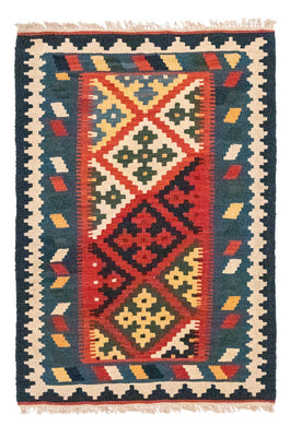 Kelim Carpet - orientalisk matta - 121 x 81 cm - röd