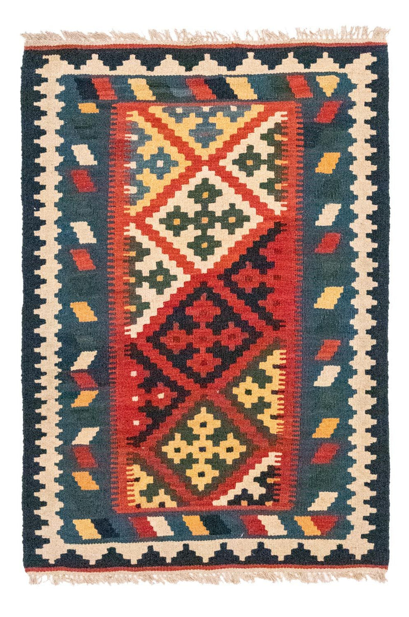 Kelim Carpet - orientalisk matta - 121 x 81 cm - röd