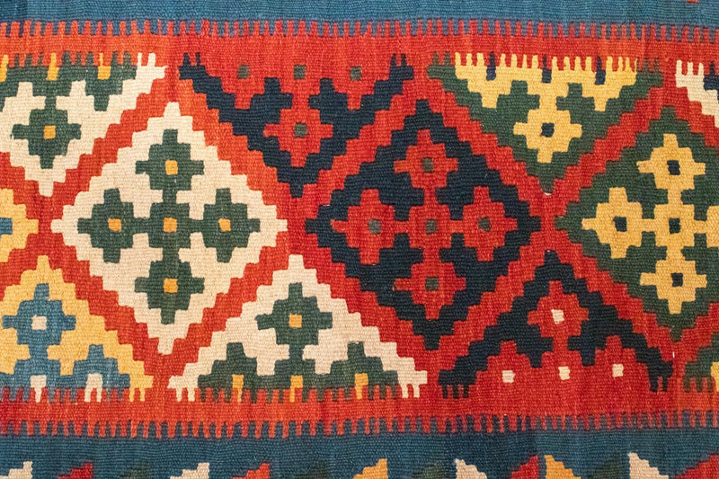 Kelim Carpet - orientalisk matta - 121 x 81 cm - röd