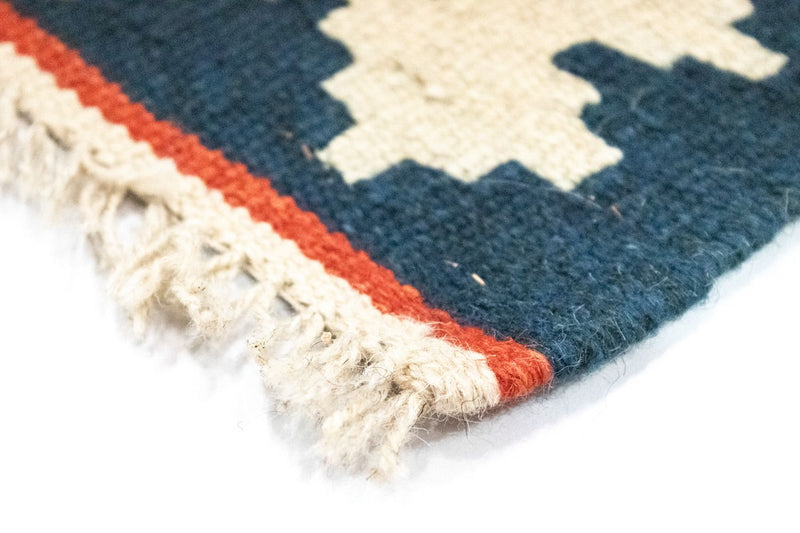 Kelim Carpet - orientalisk matta - 121 x 81 cm - röd