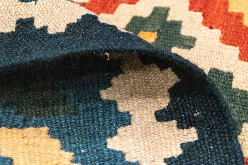 Kelim Carpet - orientalisk matta - 121 x 81 cm - röd