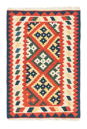 Kelim Carpet - orientalisk matta - 120 x 83 cm - orange