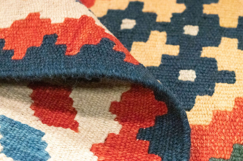 Kelim Carpet - orientalisk matta - 120 x 83 cm - orange