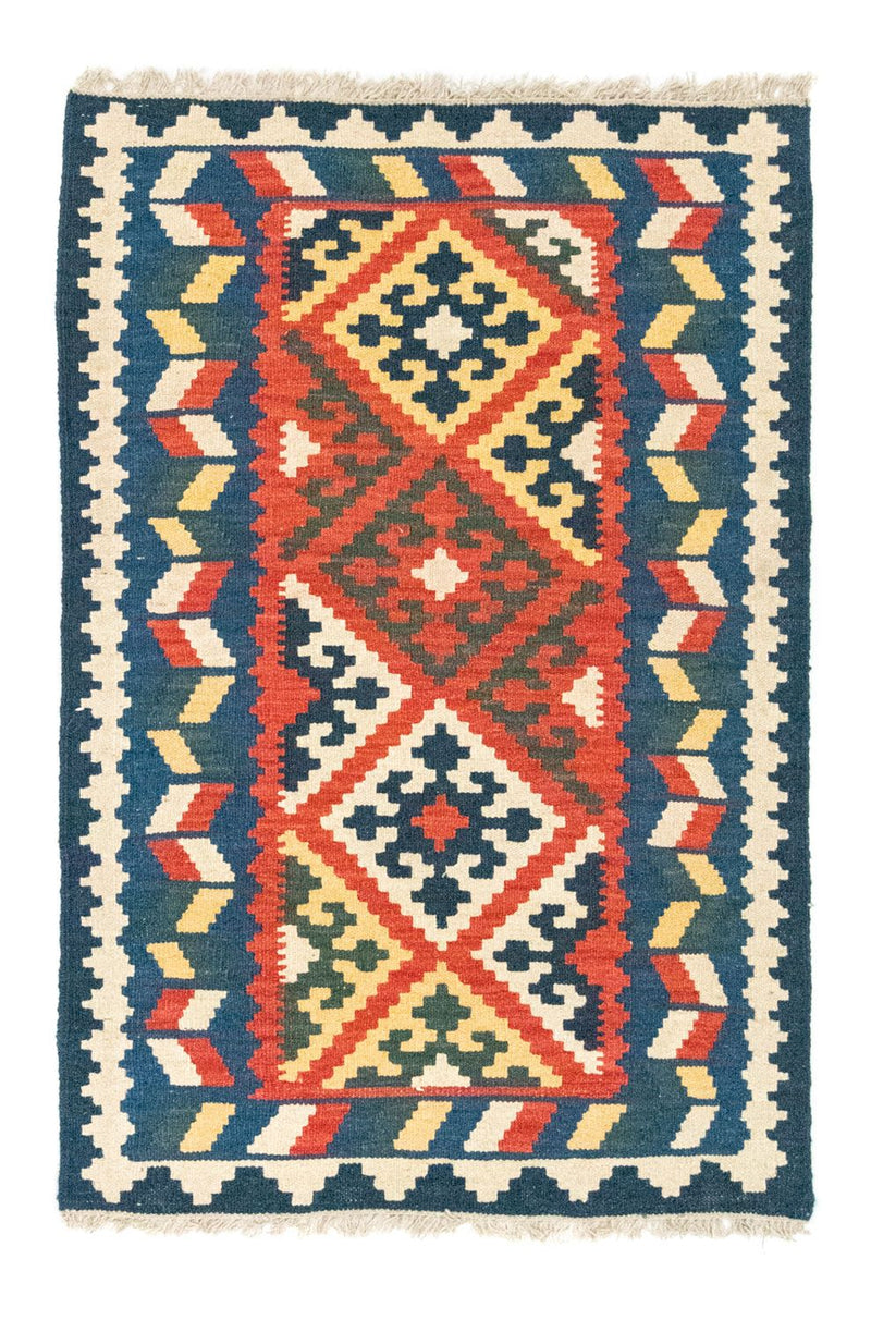 Kelim Carpet - orientalisk matta - 122 x 80 cm - orange