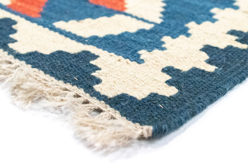 Kelim Carpet - orientalisk matta - 122 x 80 cm - orange