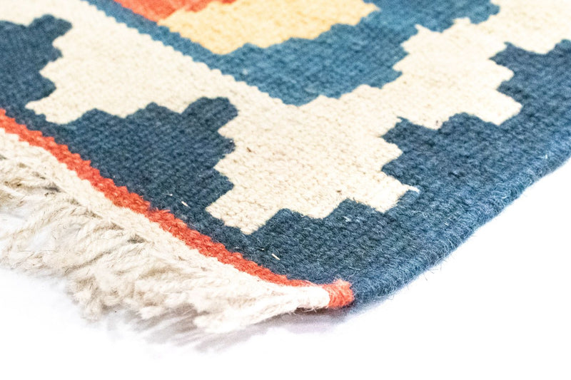 Kelim Carpet - orientalisk matta - 124 x 80 cm - orange