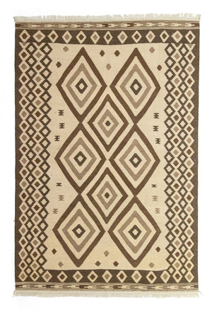 Kelim Carpet - orientalisk matta - 308 x 205 cm - beige