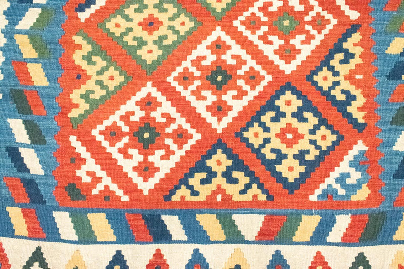 Kelim Carpet - orientalisk matta - 254 x 170 cm - röd
