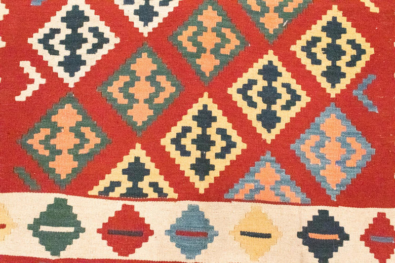 Kelim Carpet - orientalisk matta - 258 x 170 cm - orange