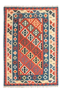 Kelim Carpet - orientalisk matta - 257 x 172 cm - orange