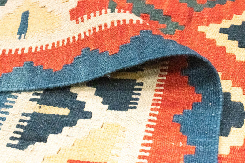 Kelim Carpet - orientalisk matta - 257 x 172 cm - orange