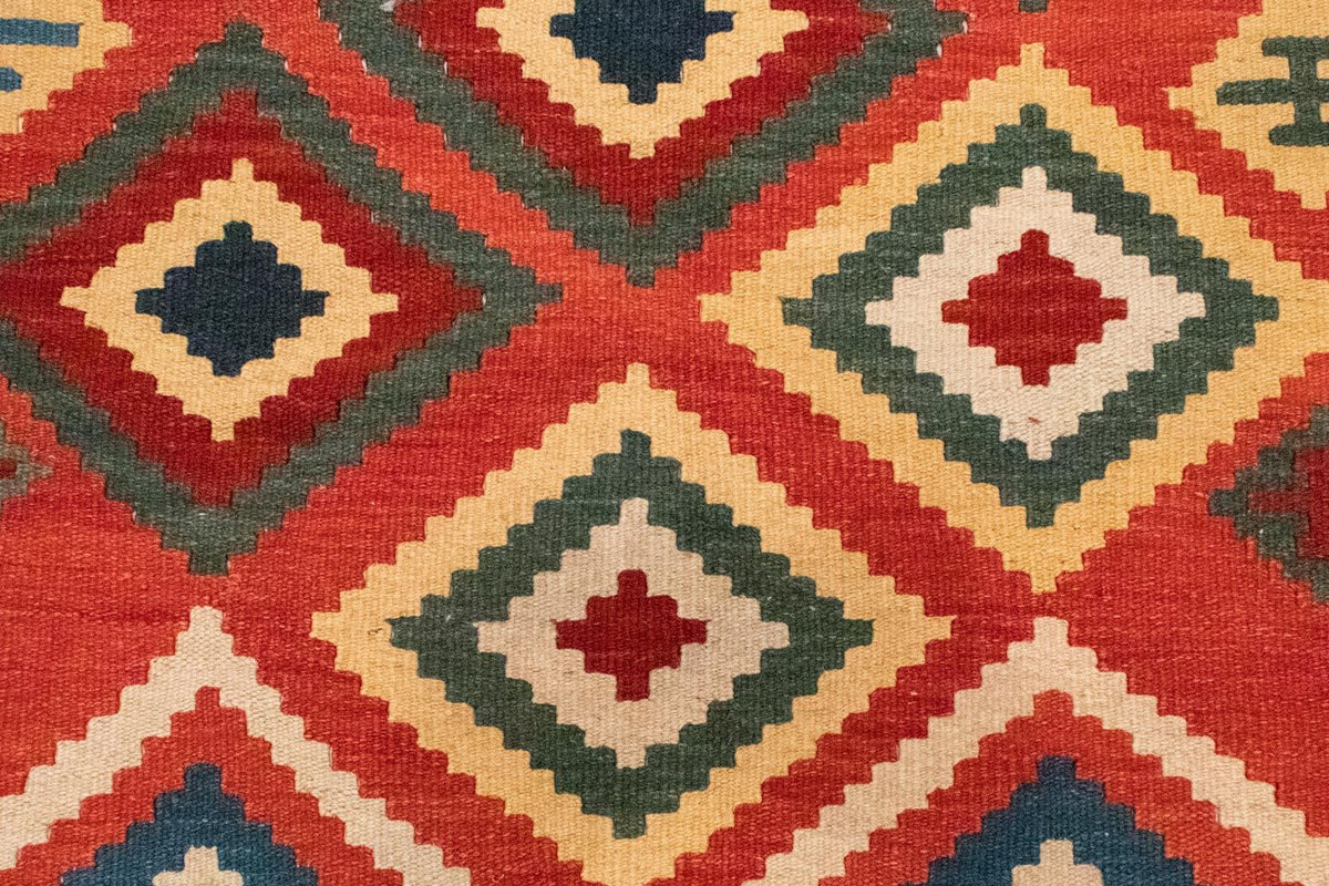 Kelim Carpet - orientalisk matta - 240 x 170 cm - orange