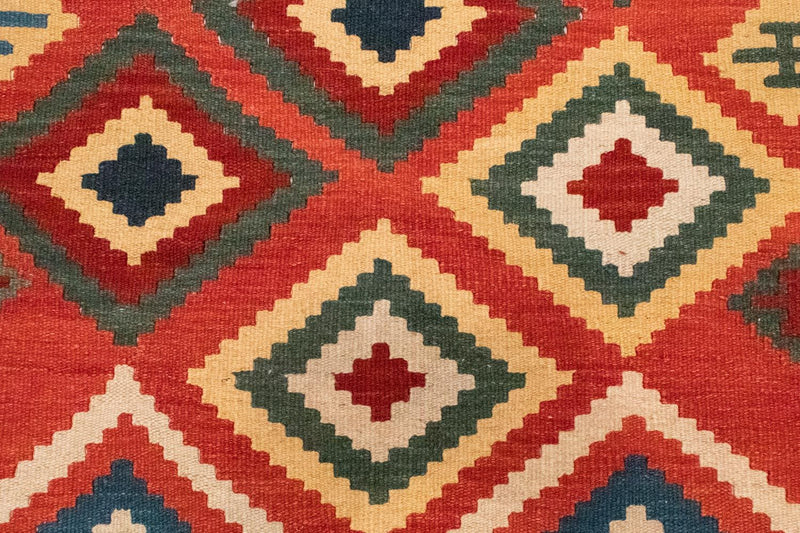 Kelim Carpet - orientalisk matta - 240 x 170 cm - orange