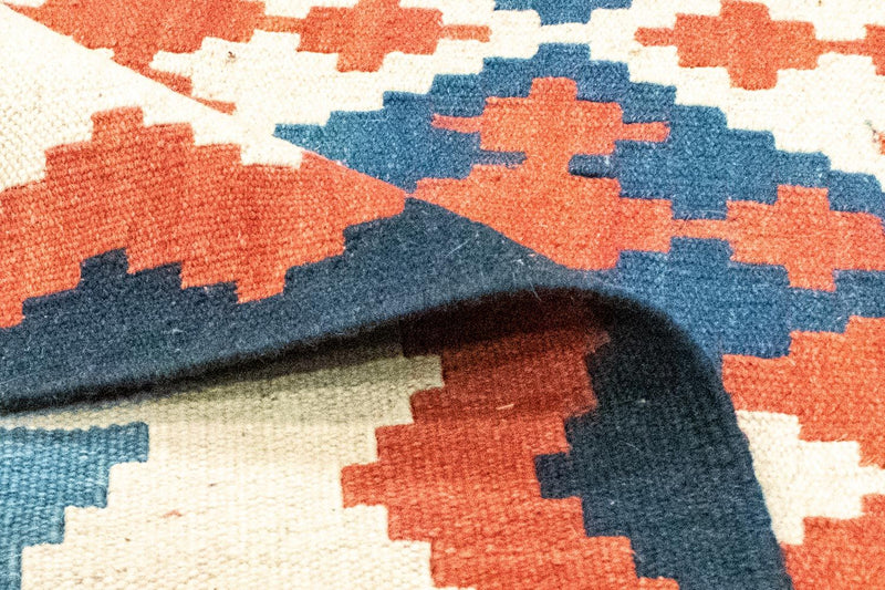 Kelim Carpet - orientalisk matta - 240 x 185 cm - blå