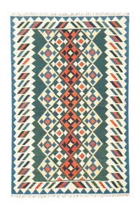 Kelim Carpet - orientalisk matta - 250 x 165 cm - blå