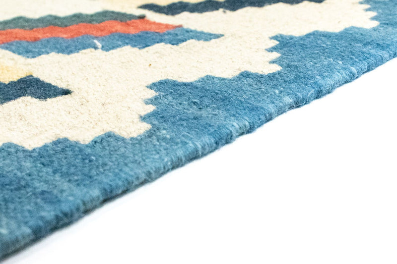 Kelim Carpet - orientalisk matta - 250 x 165 cm - blå