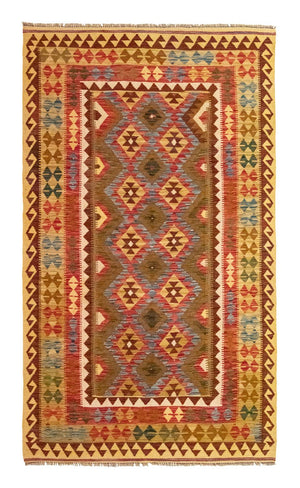 Kelim Carpet - orientalisk matta - 256 x 151 cm - brun