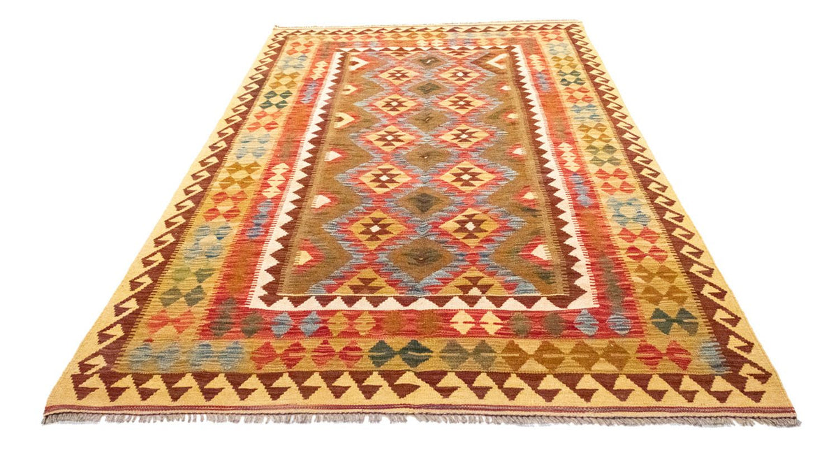 Kelim Carpet - orientalisk matta - 256 x 151 cm - brun