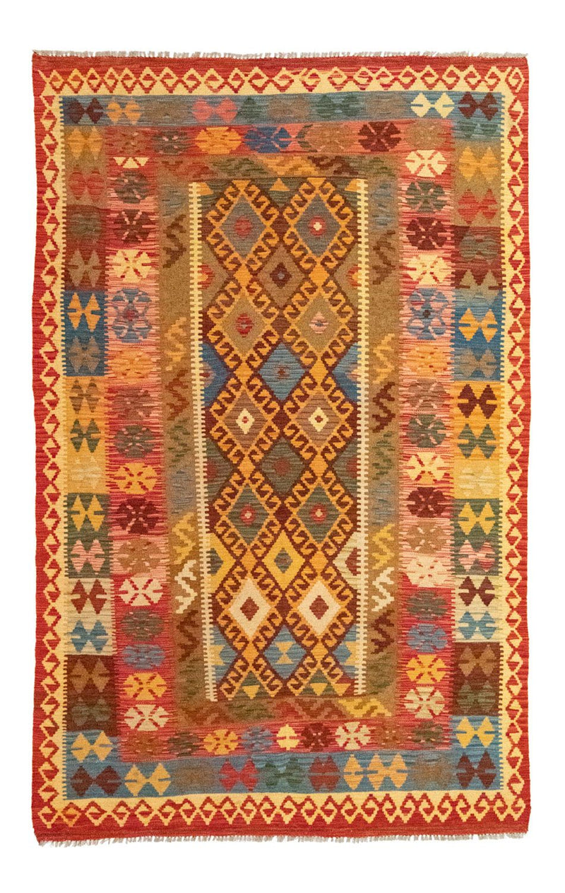 Kelim Carpet - orientalisk matta - 259 x 161 cm - orange