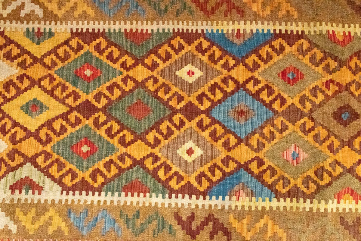 Kelim Carpet - orientalisk matta - 259 x 161 cm - orange