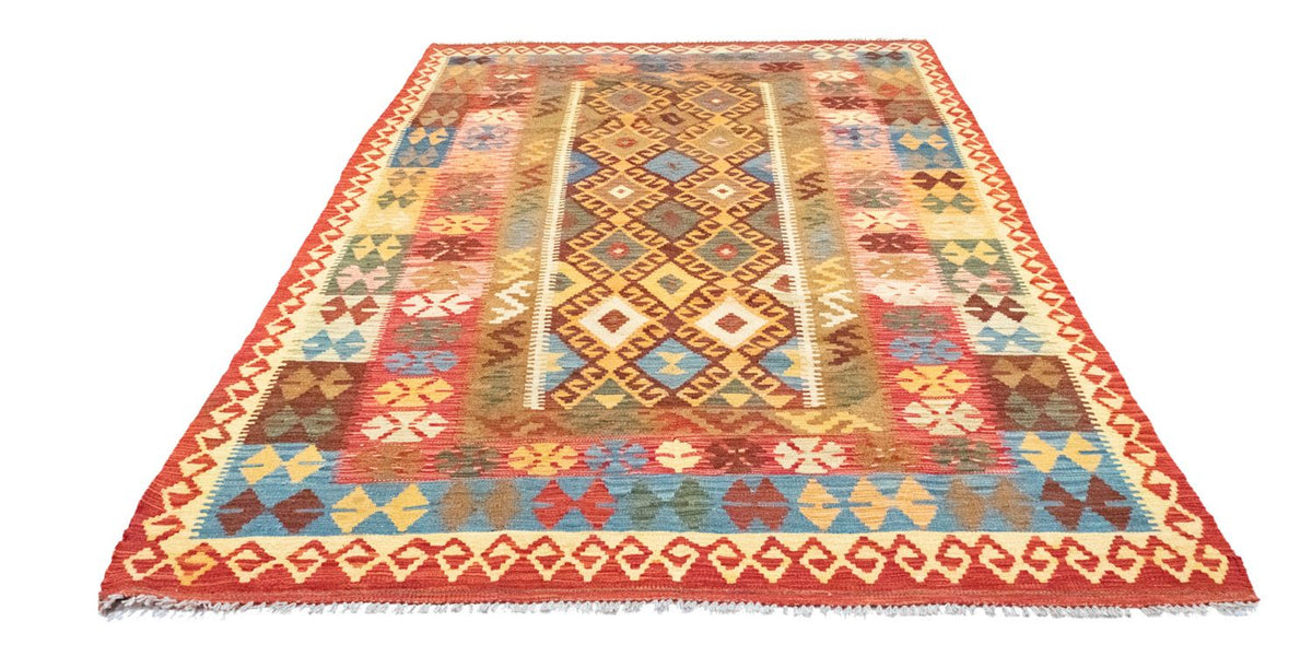 Kelim Carpet - orientalisk matta - 259 x 161 cm - orange