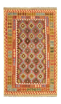 Kelim Carpet - orientalisk matta - 255 x 153 cm - orange