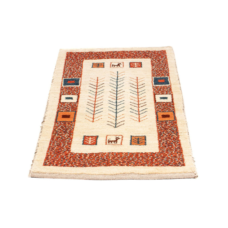 Gabbeh-matta - persisk - 102 x 57 cm - beige