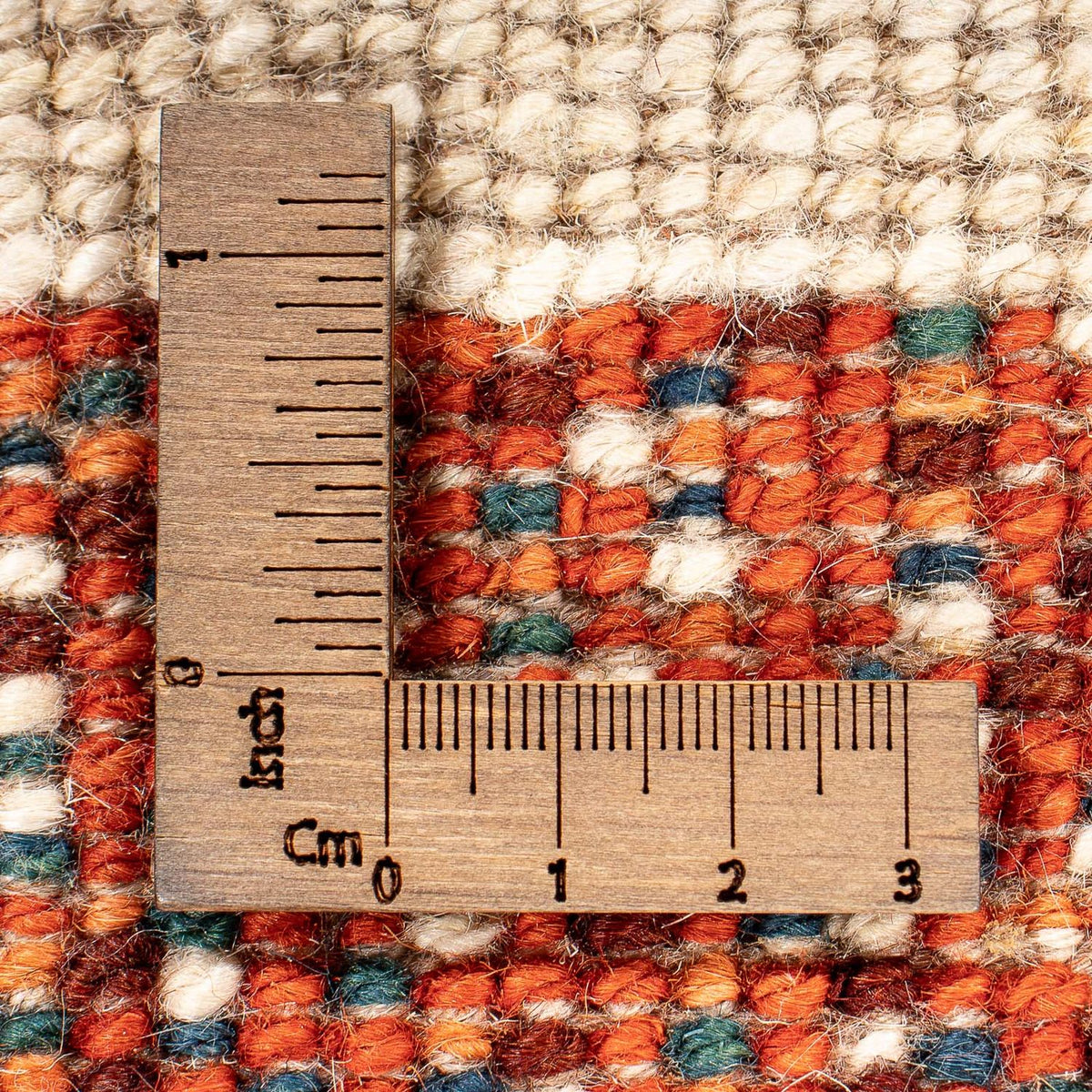 Gabbeh-matta - persisk - 102 x 57 cm - beige