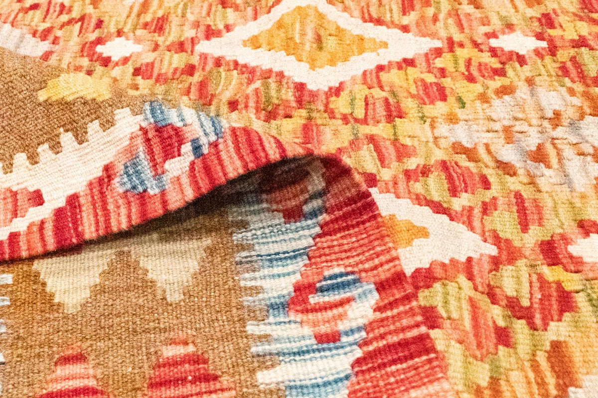 Kelim Carpet - orientalisk matta - 252 x 162 cm - guld