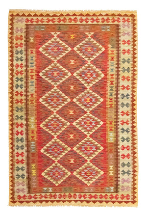 Kelim Carpet - orientalisk matta - 242 x 156 cm - orange