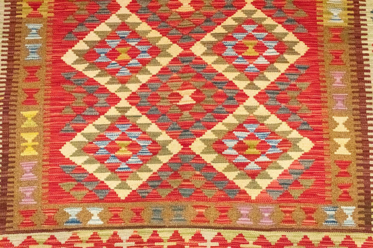 Kelim Carpet - orientalisk matta - 242 x 156 cm - orange