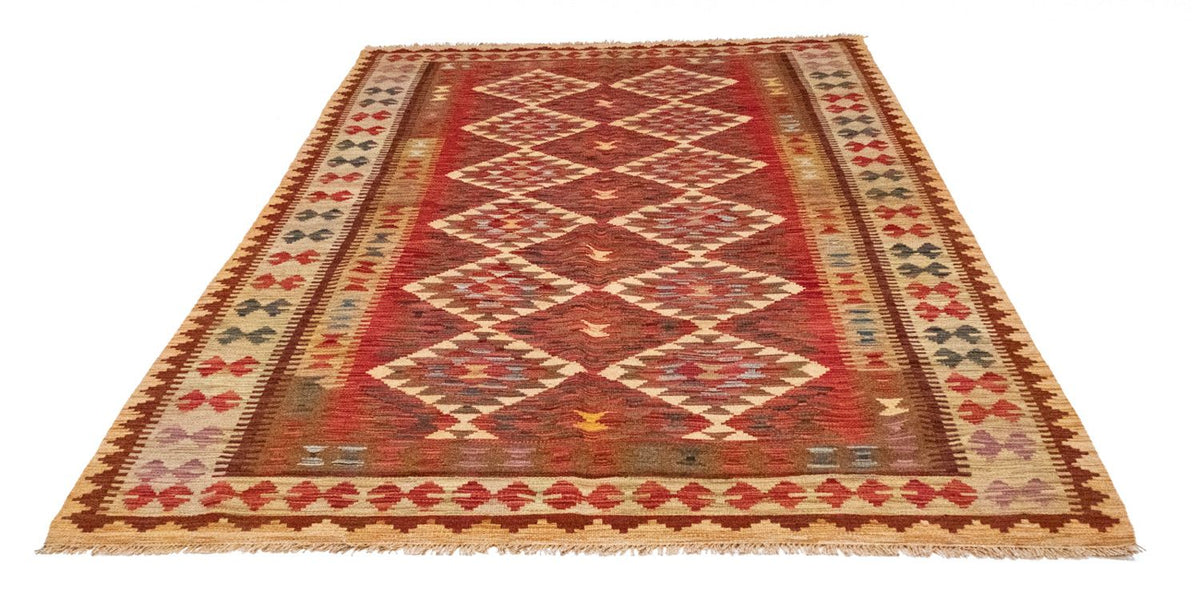 Kelim Carpet - orientalisk matta - 242 x 156 cm - orange