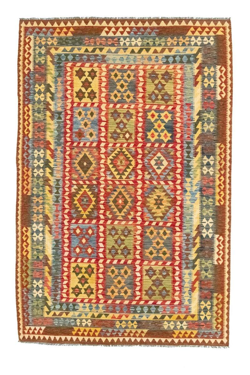 Kelim Carpet - orientalisk matta - 314 x 208 cm - flerfärgad