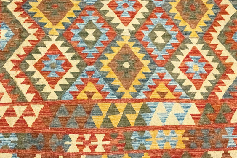 Kelim Carpet - orientalisk matta - 289 x 206 cm - flerfärgad