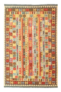 Kelim Carpet - orientalisk matta - 304 x 196 cm - flerfärgad