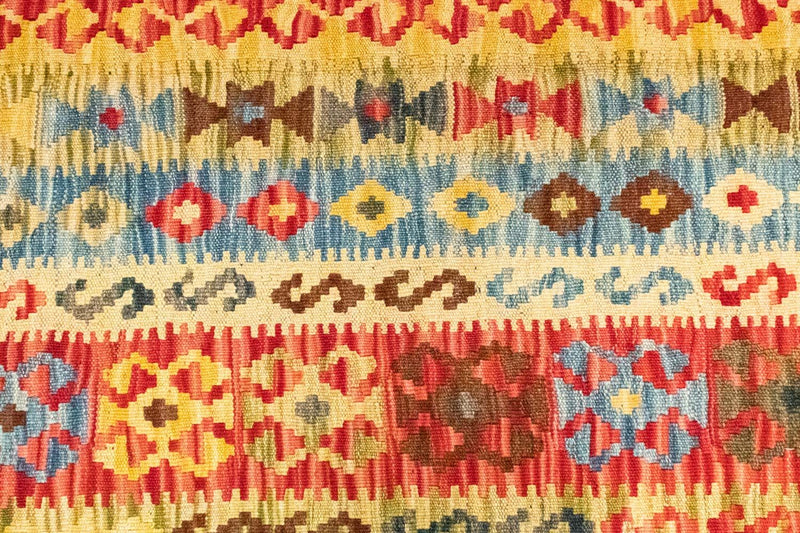 Kelim Carpet - orientalisk matta - 304 x 196 cm - flerfärgad