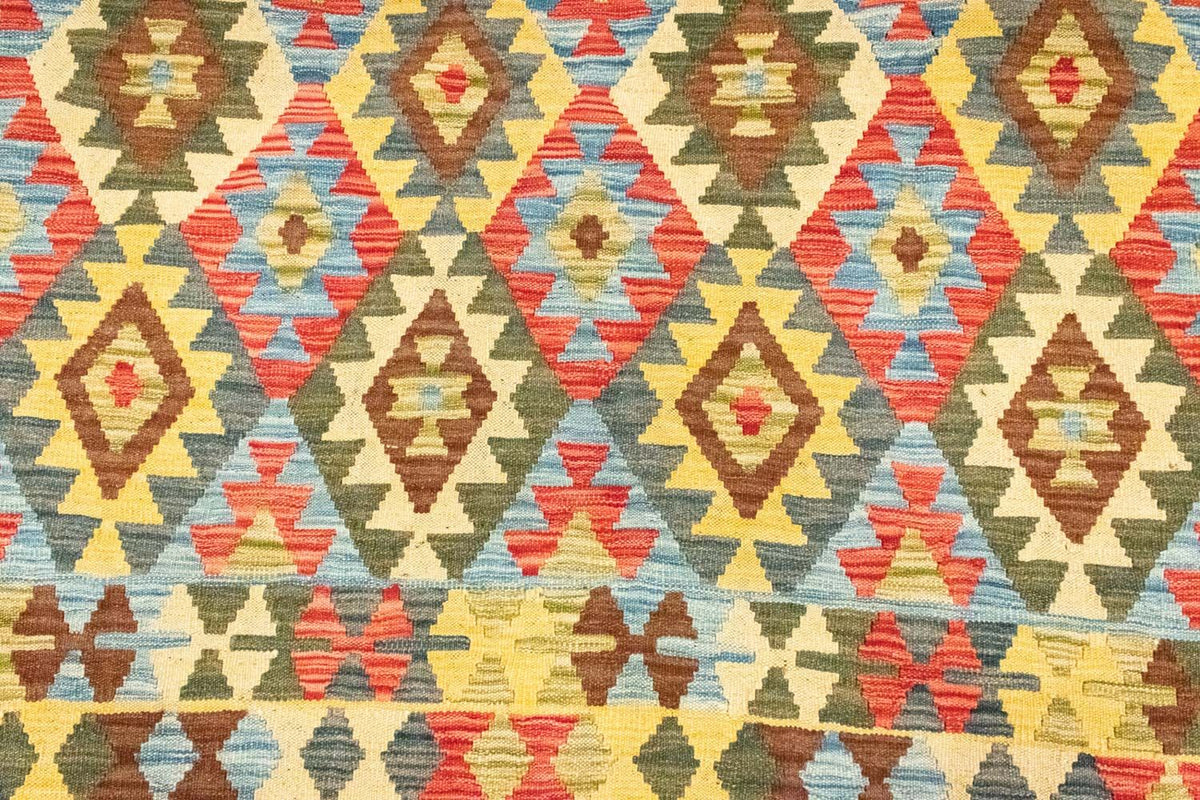 Kelim Carpet - orientalisk matta - 296 x 200 cm - flerfärgad