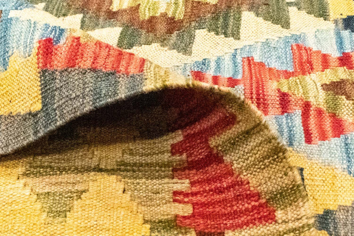 Kelim Carpet - orientalisk matta - 296 x 200 cm - flerfärgad