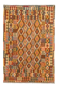 Kelim Carpet - orientalisk matta - 298 x 198 cm - brun