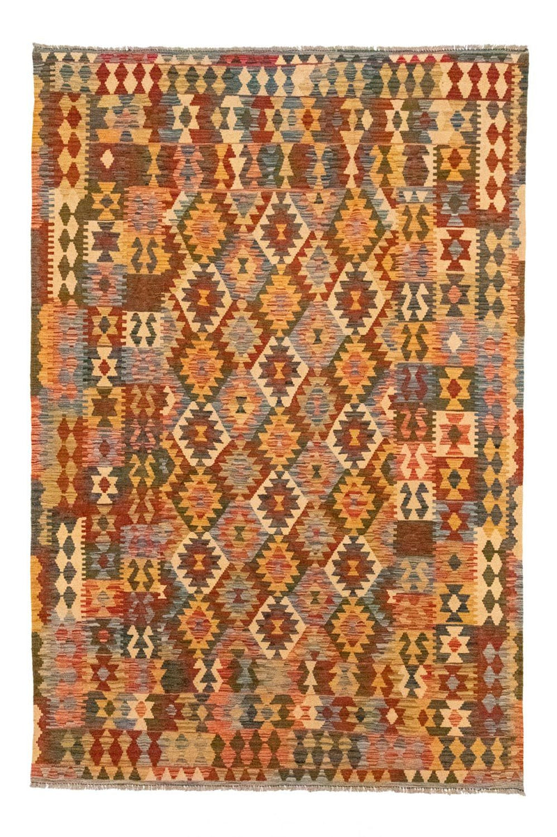 Kelim Carpet - orientalisk matta - 298 x 198 cm - brun