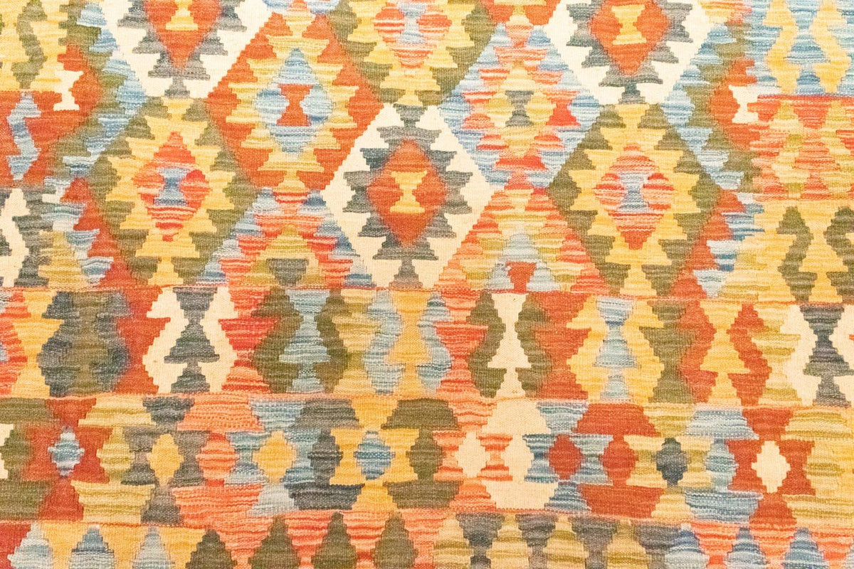 Kelim Carpet - orientalisk matta - 298 x 198 cm - brun