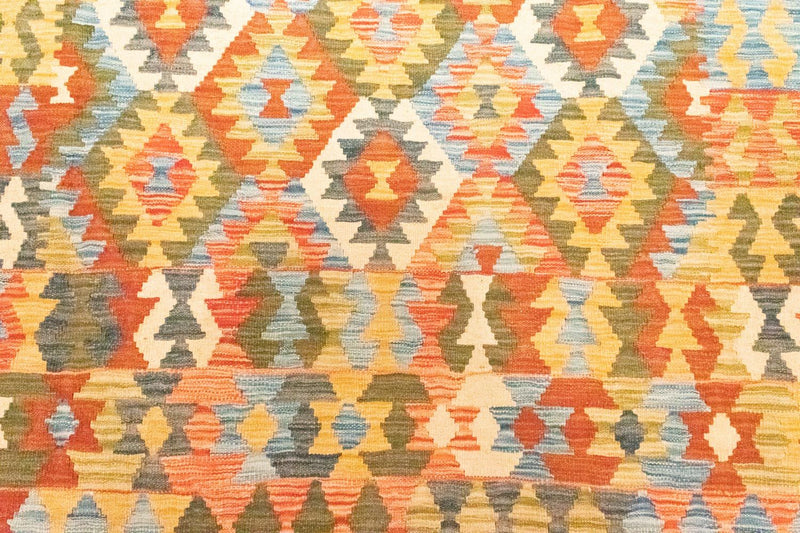 Kelim Carpet - orientalisk matta - 298 x 198 cm - brun