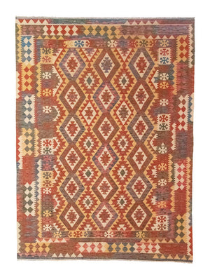 Kelim Carpet - orientalisk matta - 287 x 201 cm - brun