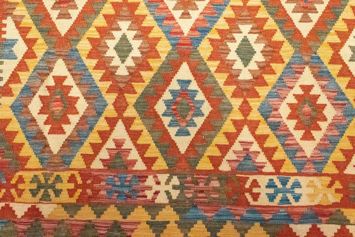 Kelim Carpet - orientalisk matta - 287 x 201 cm - brun