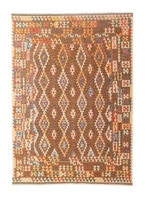 Kelim Carpet - orientalisk matta - 295 x 202 cm - brun