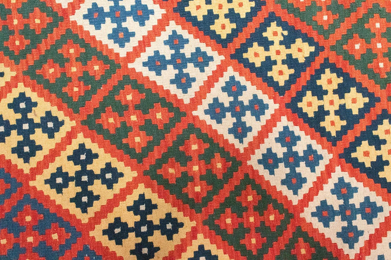 Kelim Carpet - orientalisk matta - 300 x 208 cm - orange